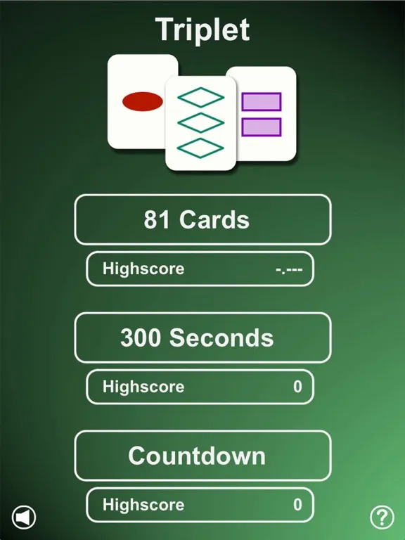Triplet - Card Game iPad  스크린샷