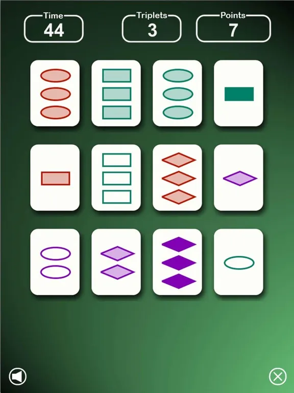 Triplet - Card Game iPad  스크린샷