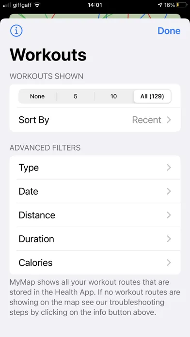 MyMap: Workout Tracker Screenshots