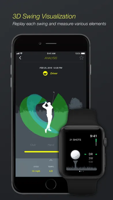 Golf Plus : Swing Analyzer سکرین شاٹس