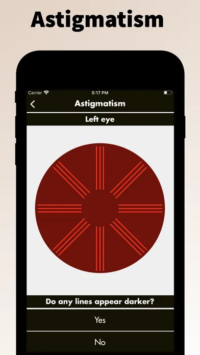Capturas de tela do Eye Meter