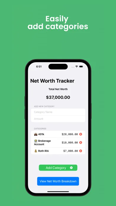 WealthWorth: Net Worth Tracker स्क्रीनशॉट