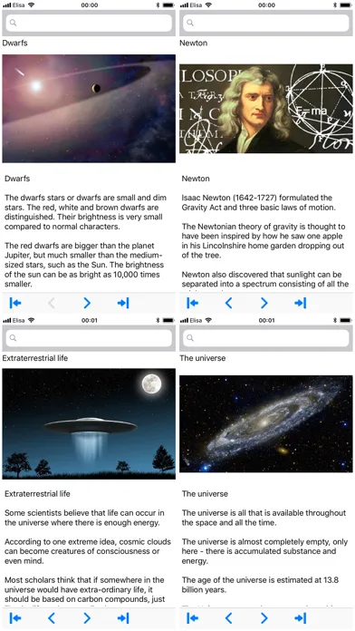 Captures d'écran de Facts From Space