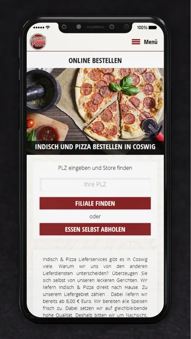 Tangkapan skrin Jasmin Pizza Coswig