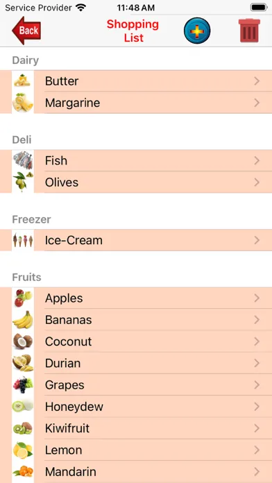 Shopping-List. Ekran Görüntüleri