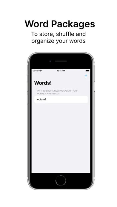 Capturas de tela do Words! - Store and Learn Words