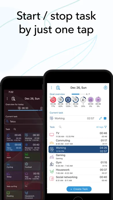 Tangkapan skrin ATracker PRO Time Tracker