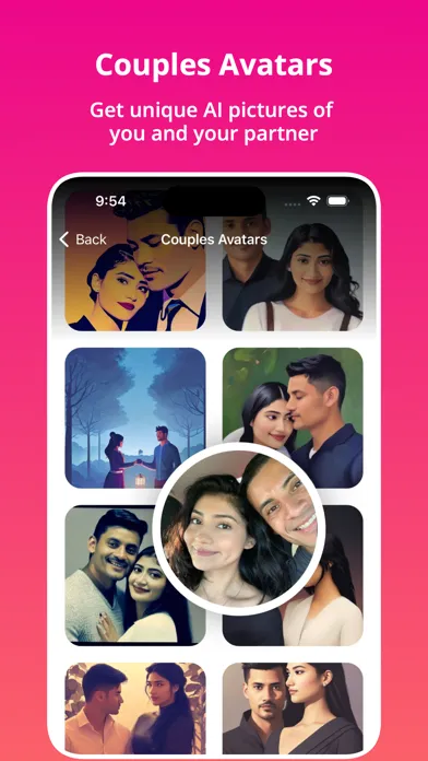 Ảnh chụp màn hình của Glimpse : Couples AI Avatars