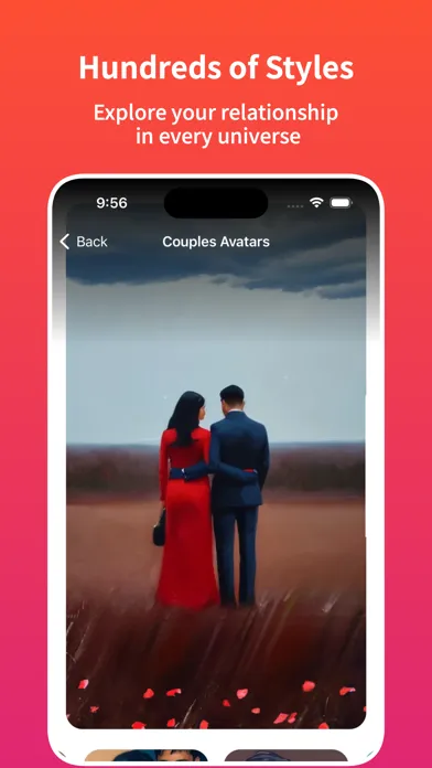 Ảnh chụp màn hình của Glimpse : Couples AI Avatars
