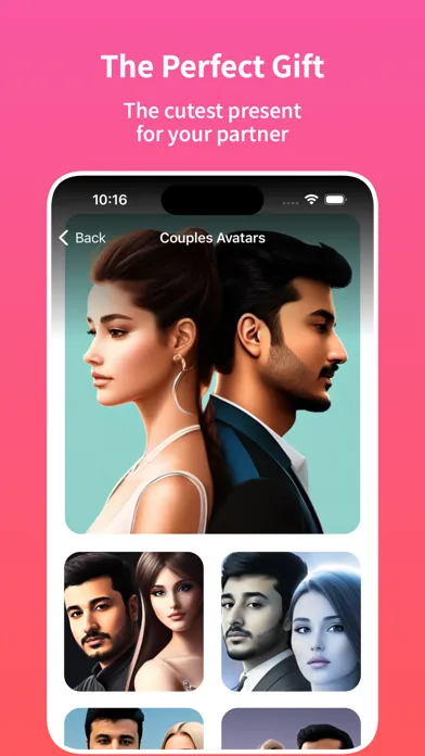 Ảnh chụp màn hình của Glimpse : Couples AI Avatars