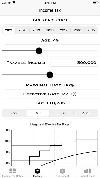 SA Tax スクリーンショット
