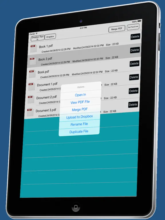 Combine and Join PDF iPad  স্ক্রিনশট