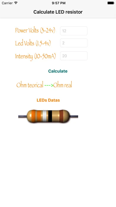 iLEDs Calculate Screenshots