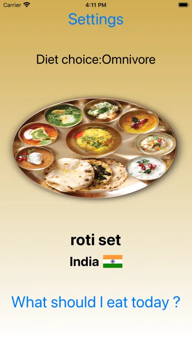 What should I eat today ? स्क्रीनशॉट