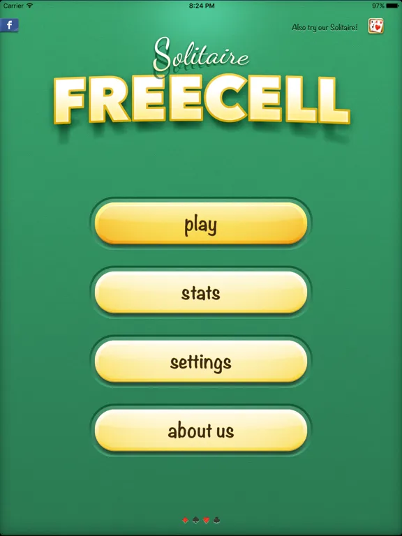 Capturas de tela do Freecell - move all cards to the top iPad 