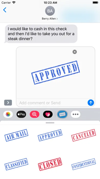 Captures d'écran de Accounting Stamps Stickers
