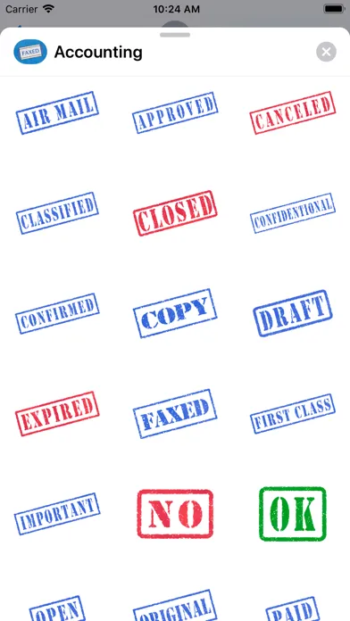 Captures d'écran de Accounting Stamps Stickers
