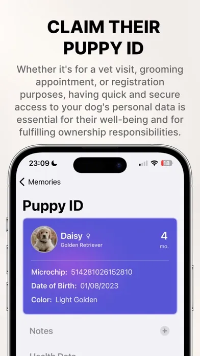Puppy ID Screenshots