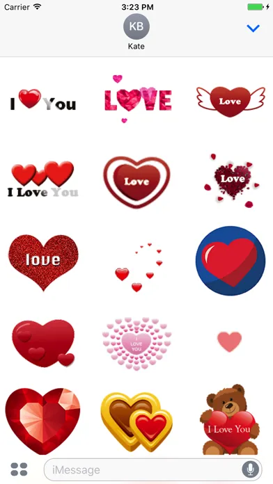 Love-Stickers. Ekran Görüntüleri