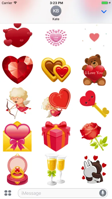 Love-Stickers. Ekran Görüntüleri