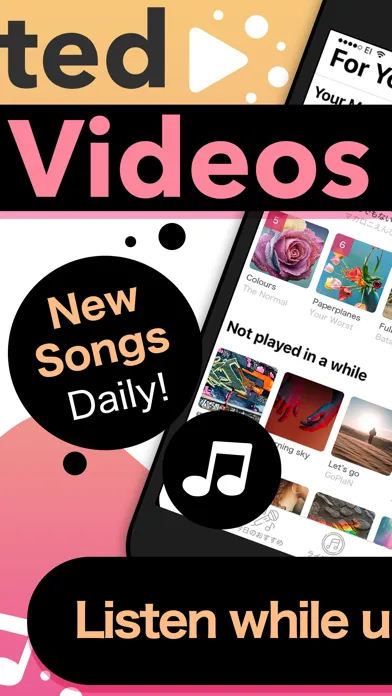 Tangkapan layar Music Videos - Stream Player
