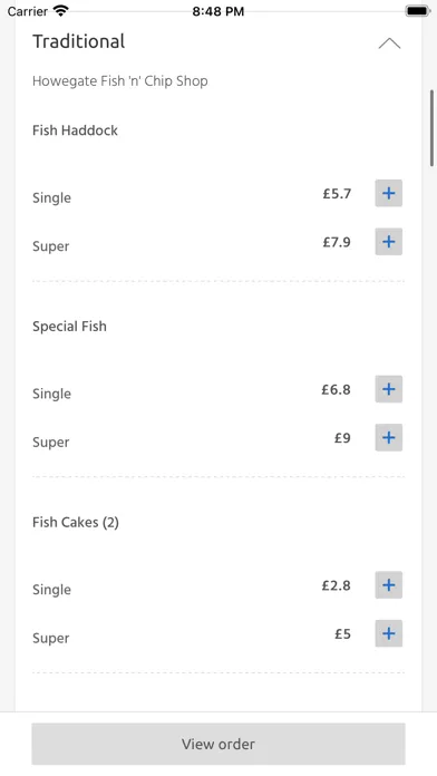Howegate Fish & Chip Shop, Haw স্ক্রিনশট