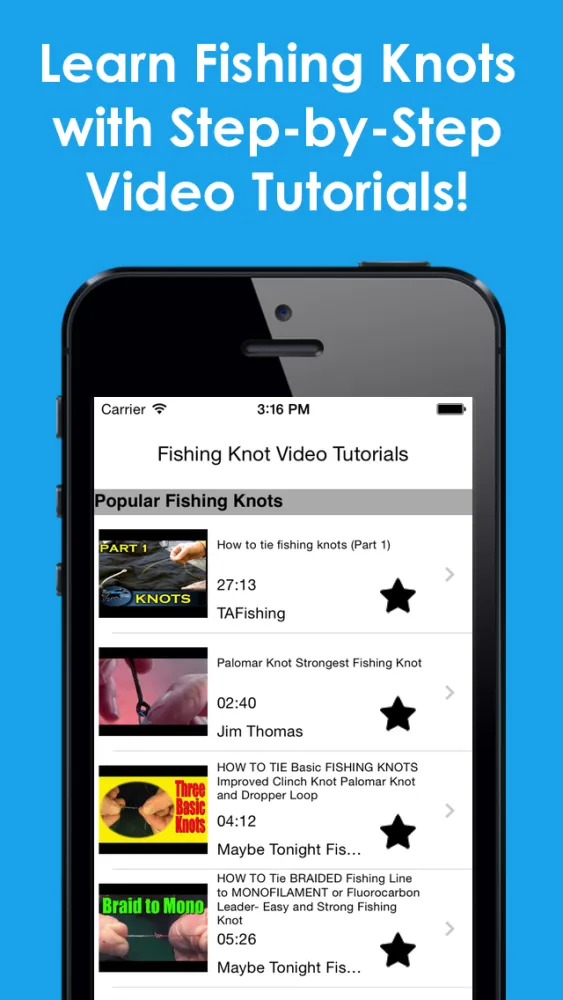 Fishing Knots: Video Tutorials Ekran Görüntüleri