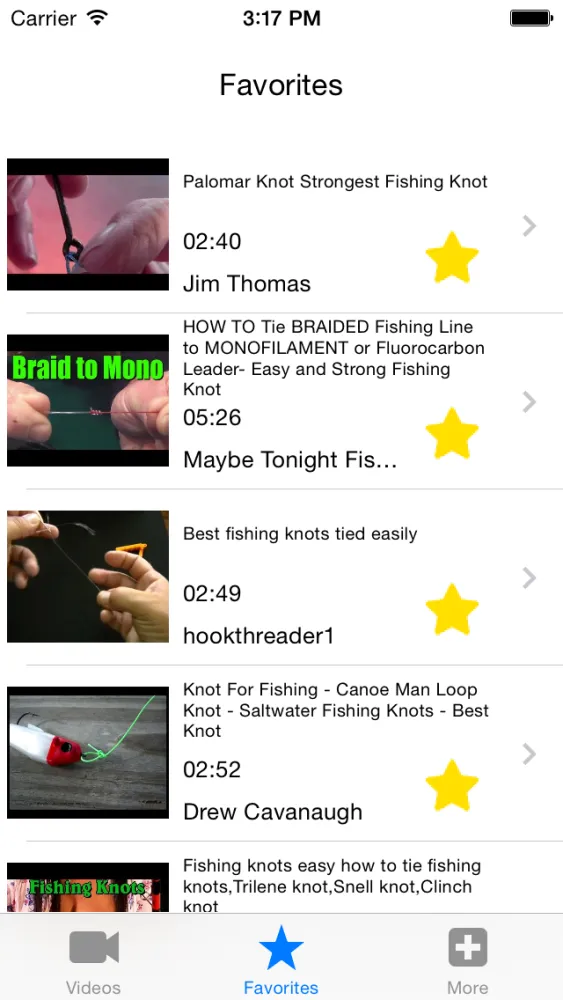 Fishing Knots: Video Tutorials Ekran Görüntüleri