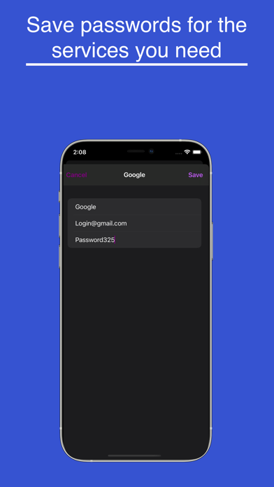 Capturas de tela do SafePass: Password manager