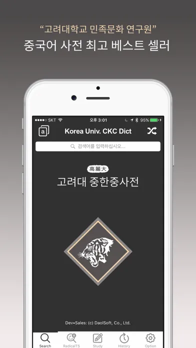 Tangkapan layar 고려대 중한중사전 - CnKoCn DIC