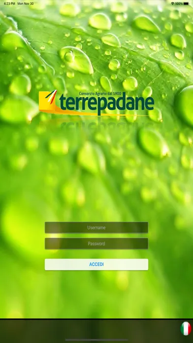 Capturas de tela do Consorzio Agrario Terrepadane