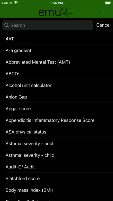 Screenshot di EMUk