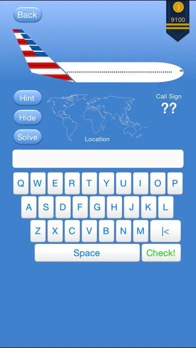 Zrzuty ekranu Airline Logo Quiz Game TAILS