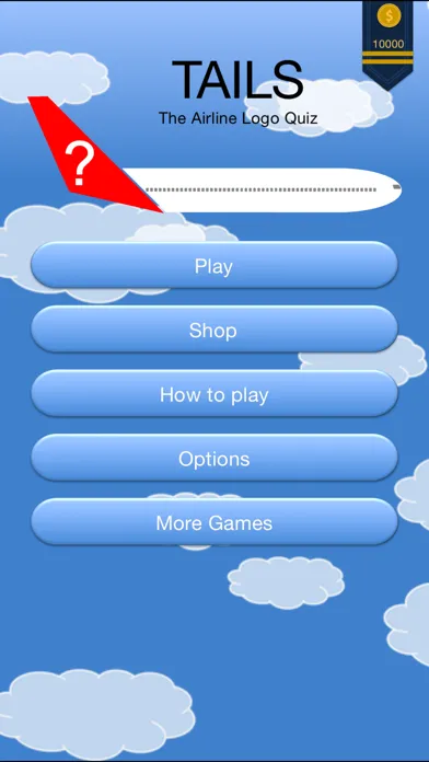 Zrzuty ekranu Airline Logo Quiz Game TAILS