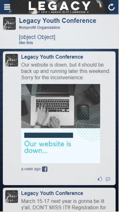 Capturas de pantalla de LYC 2019