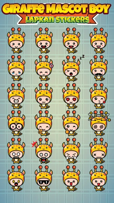 Sticker Me Giraffe Mascot Boy Screenshots