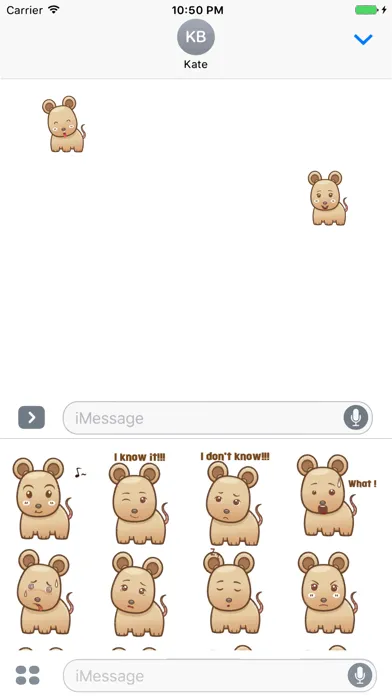 Sticker Me Cute Mouse স্ক্রিনশট