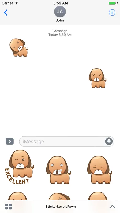 Ảnh chụp màn hình của Sticker Me Cute Puppy
