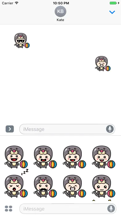 Tangkapan layar Sticker Me Seal Mascot Boy