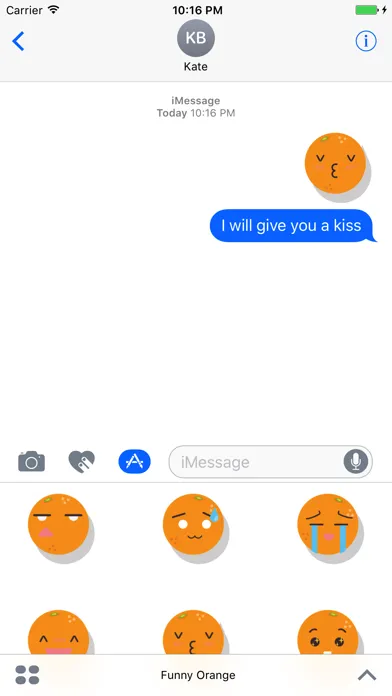 Скриншоты Sticker Me Funny Orange