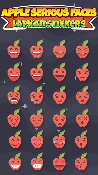 Tangkapan skrin Sticker Me: Serious Apple