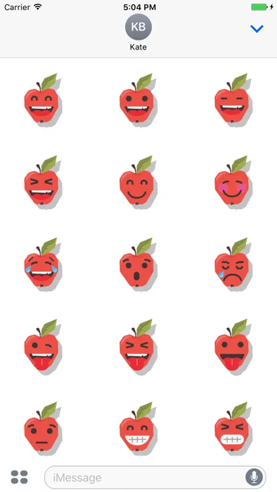 Tangkapan skrin Sticker Me: Serious Apple