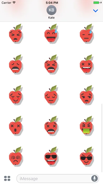 Tangkapan skrin Sticker Me: Serious Apple