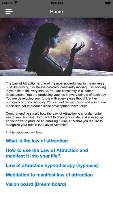 Скриншоты Law Of Attraction Secret Guide