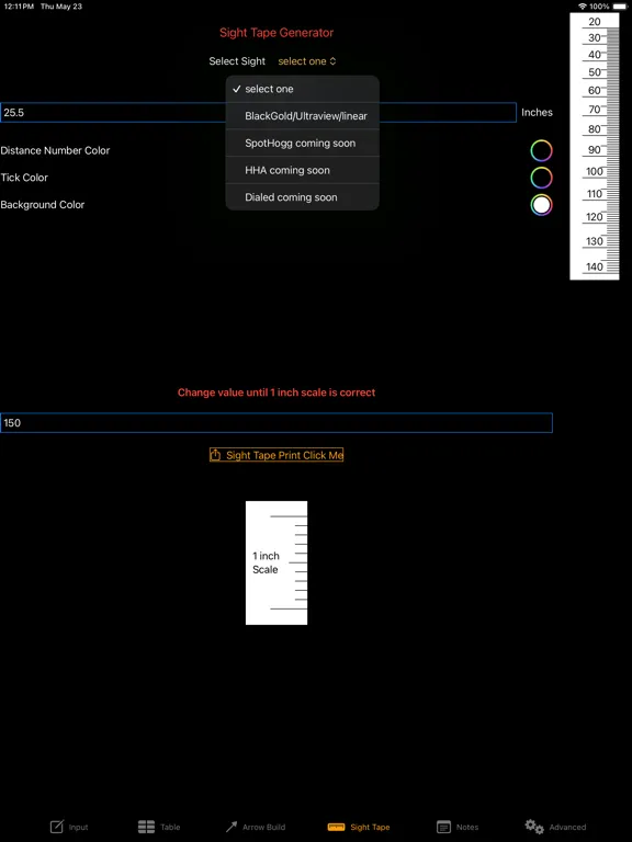 PRO Archery Ballistics iPad  स्क्रीनशॉट