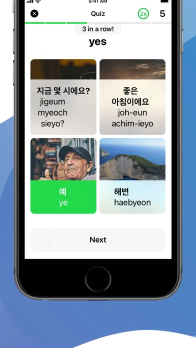 Capturas de tela do Learn Korean with LENGO