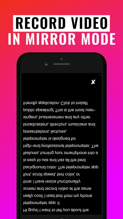 Captures d'écran de Teleprompter — Big Video Y Vu