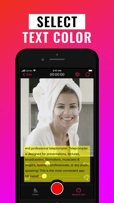 Captures d'écran de Teleprompter — Big Video Y Vu
