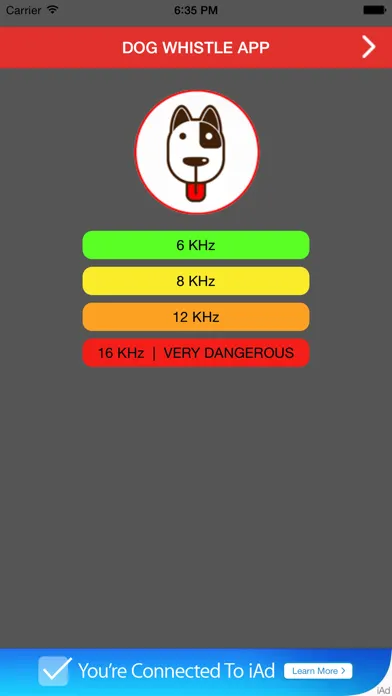 Captures d'écran de DOG WHISTLE APP