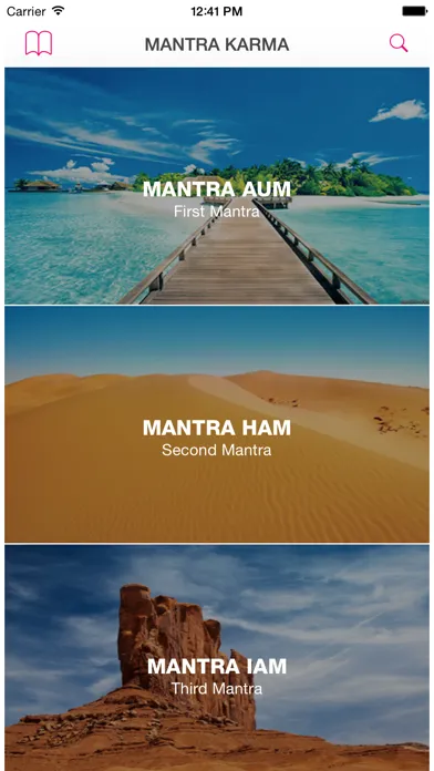Tangkapan skrin MANTRA KARMA
